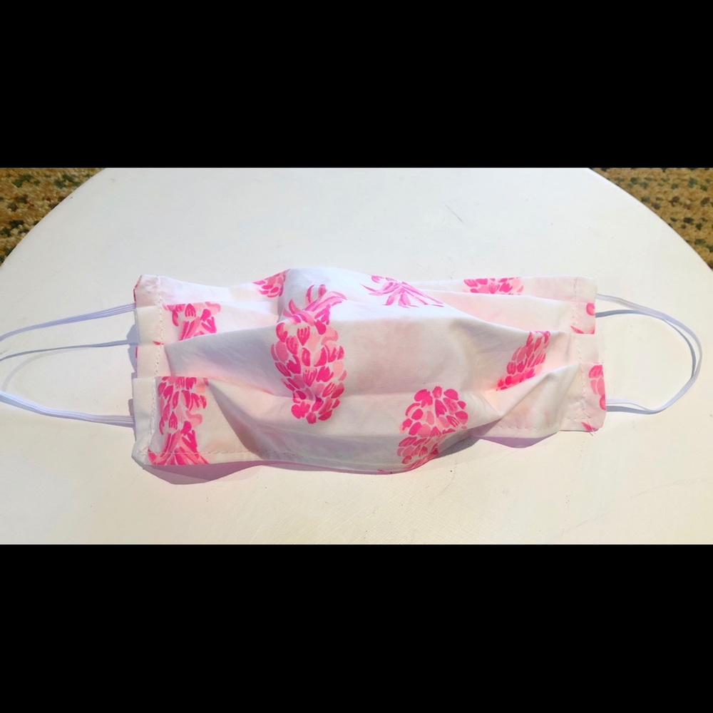 Lilly Pulitzer Pineapple Fabric Face mask